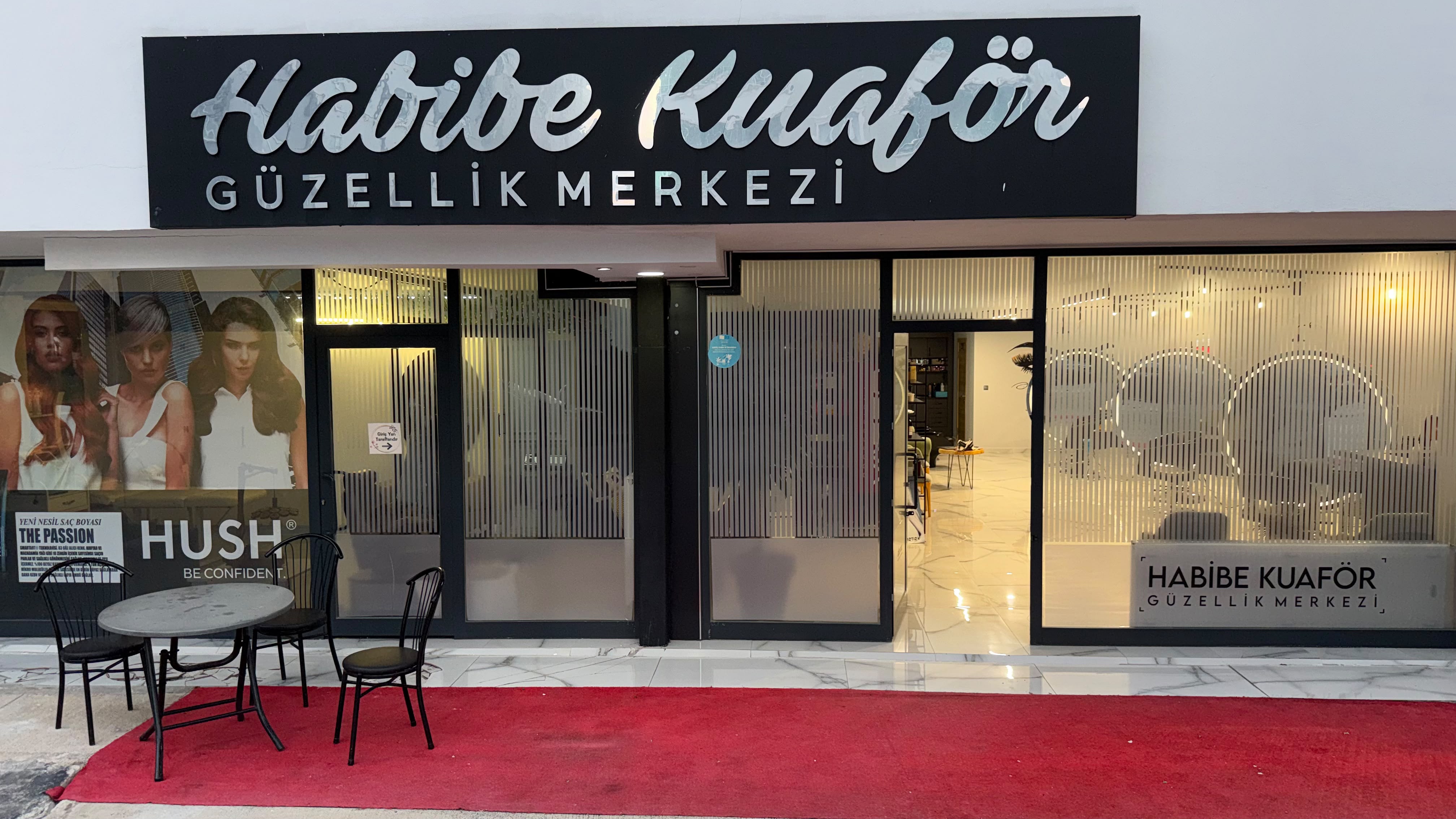 Habibe Türker Güzellik Salonu dış cephe ve tabela — Canik, Samsun